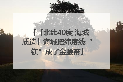 「北纬40度 海城质造」海城把纬度线“镁”成了金腰带