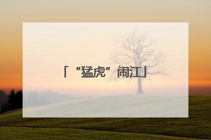 “猛虎”闹江