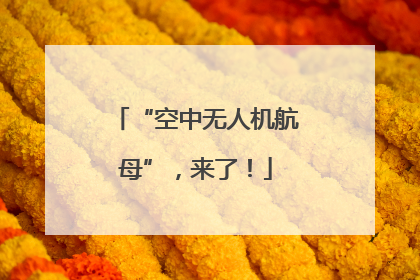 “空中无人机航母”，来了！