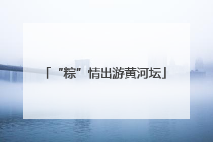 “粽”情出游黄河坛