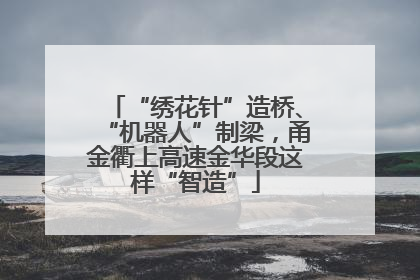 “绣花针”造桥、“机器人”制梁，甬金衢上高速金华段这样“智造”
