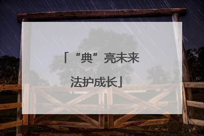 “典”亮未来 法护成长