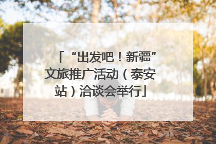 “出发吧！新疆”文旅推广活动（泰安站）洽谈会举行