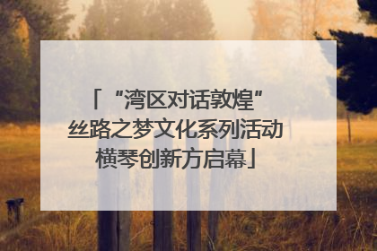 “湾区对话敦煌” 丝路之梦文化系列活动横琴创新方启幕