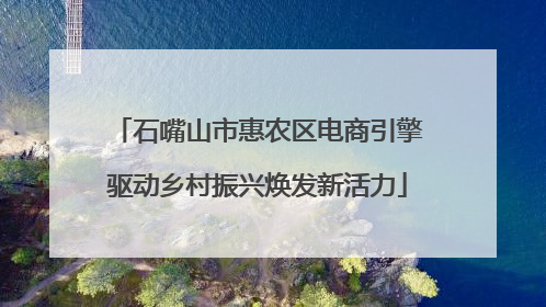 石嘴山市惠农区电商引擎驱动乡村振兴焕发新活力