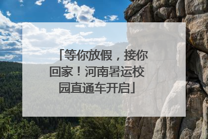 等你放假，接你回家！河南暑运校园直通车开启