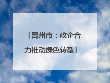 禹州市：政企合力推动绿色转型