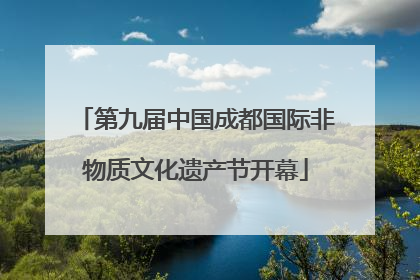 第九届中国成都国际非物质文化遗产节开幕