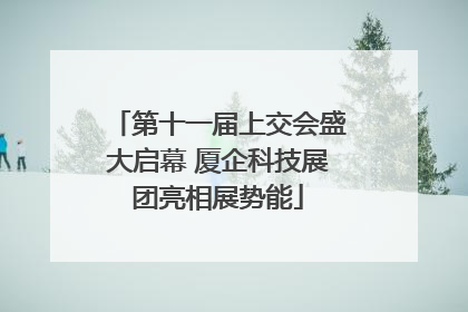 第十一届上交会盛大启幕 厦企科技展团亮相展势能