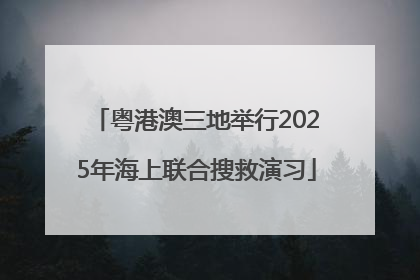 粤港澳三地举行2025年海上联合搜救演习