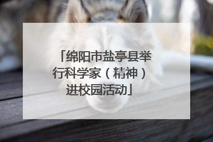 绵阳市盐亭县举行科学家（精神）进校园活动