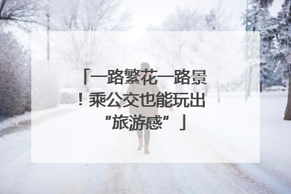 一路繁花一路景！乘公交也能玩出“旅游感”