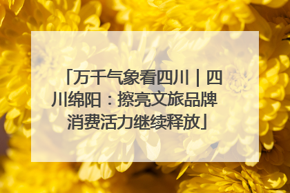 万千气象看四川｜四川绵阳：擦亮文旅品牌 消费活力继续释放