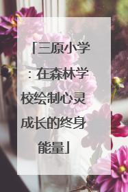三原小学：在森林学校绘制心灵成长的终身能量