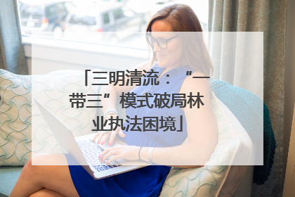 三明清流：“一带三”模式破局林业执法困境