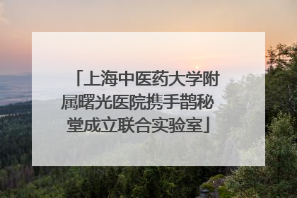 上海中医药大学附属曙光医院携手鹊秘堂成立联合实验室