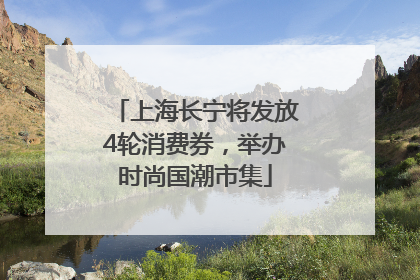 上海长宁将发放4轮消费券，举办时尚国潮市集