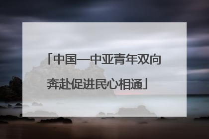 中国—中亚青年双向奔赴促进民心相通