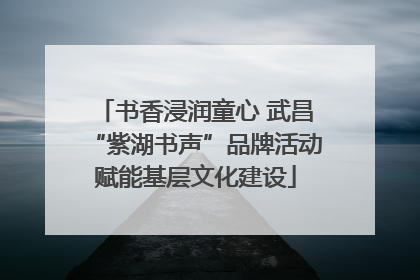 书香浸润童心 武昌“紫湖书声”品牌活动赋能基层文化建设