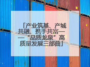 产业筑基、产城共融、携手共富——“品质龙泉”高质量发展三部曲