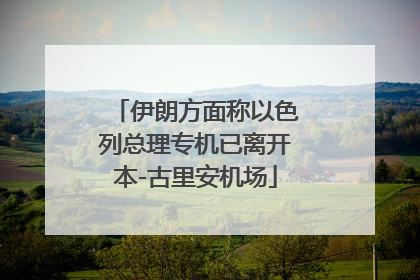 伊朗方面称以色列总理专机已离开本-古里安机场