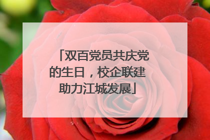 双百党员共庆党的生日，校企联建助力江城发展