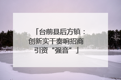 台前县后方镇：创新实干奏响招商引资“强音”