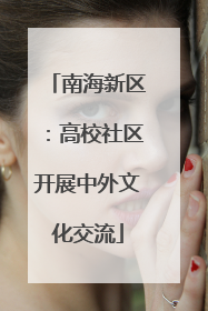 南海新区：高校社区开展中外文化交流