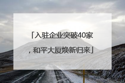 入驻企业突破40家，和平大厦焕新归来