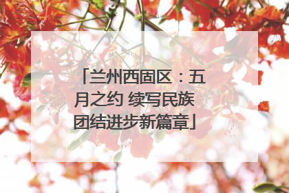 兰州西固区：五月之约 续写民族团结进步新篇章