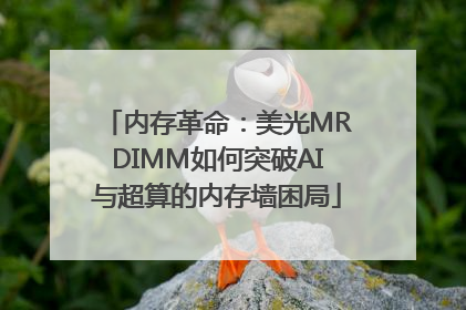 内存革命：美光MRDIMM如何突破AI与超算的内存墙困局
