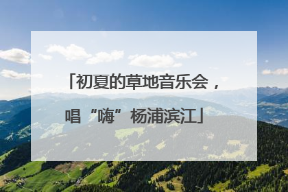 初夏的草地音乐会，唱“嗨”杨浦滨江