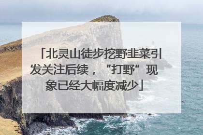 北灵山徒步挖野韭菜引发关注后续，“打野”现象已经大幅度减少
