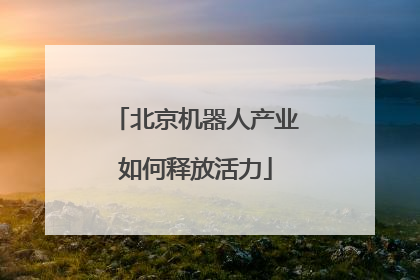北京机器人产业如何释放活力