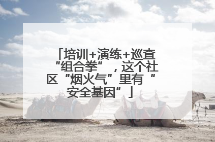 培训+演练+巡查“组合拳”，这个社区“烟火气”里有“安全基因”