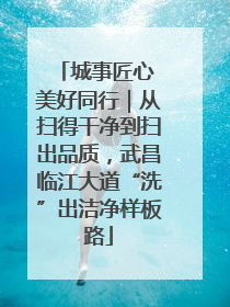 城事匠心 美好同行｜从扫得干净到扫出品质，武昌临江大道“洗”出洁净样板路