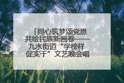 同心筑梦颂党恩 共绘民族新画卷——九水街道“学榜样 促实干”文艺晚会唱响民族团结主旋律