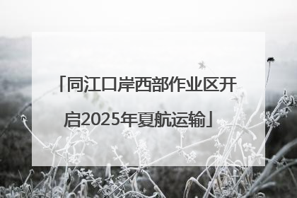 同江口岸西部作业区开启2025年夏航运输