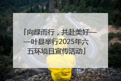 向绿而行，共赴美好——叶县举行2025年六五环境日宣传活动
