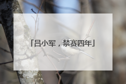 吕小军，禁赛四年
