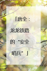 唐全：龙龙铁路的“安全哨兵”