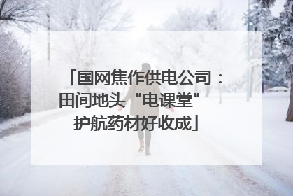 国网焦作供电公司：田间地头“电课堂” 护航药材好收成