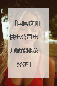 国网庆阳供电公司电力赋能桃花经济
