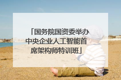 国务院国资委举办中央企业人工智能首席架构师特训班