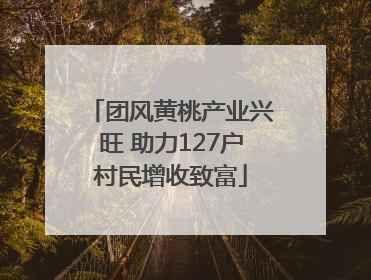 团风黄桃产业兴旺 助力127户村民增收致富