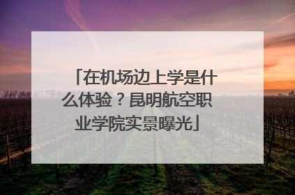 在机场边上学是什么体验？昆明航空职业学院实景曝光