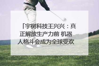 宇树科技王兴兴：真正解放生产力前 机器人格斗会成为全球受欢迎的赛事｜科技观察