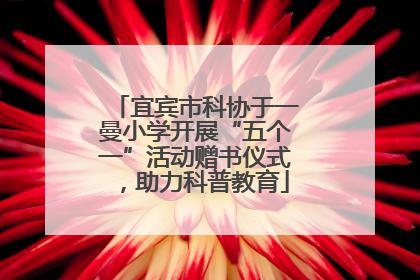 宜宾市科协于一曼小学开展“五个一”活动赠书仪式，助力科普教育