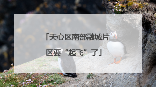 天心区南部融城片区要“起飞”了