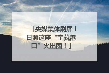 央媒集体刷屏！日照这座“宝藏港口”火出圈！